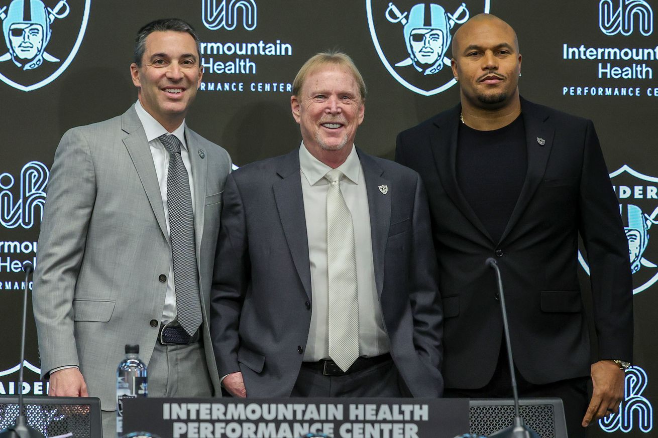 Las Vegas Raiders Introduce Antonio Pierce As Head Coach, Tom Telesco As General Manager