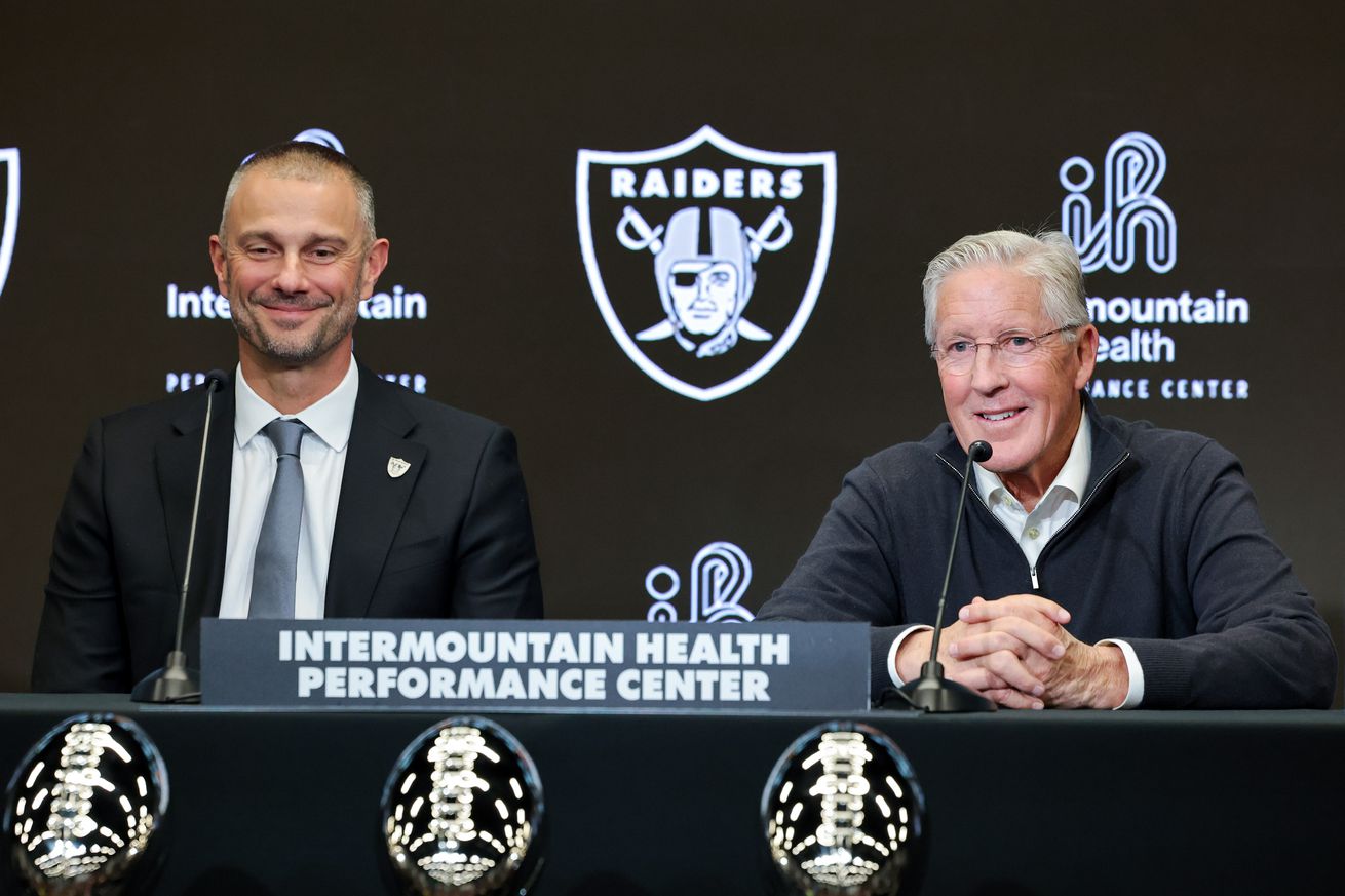 Las Vegas Raiders Introduce Pete Carroll As Head Coach, John Spytek As General Manager